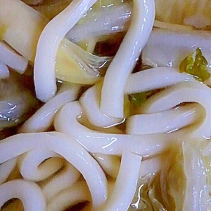 白菜とねぎの冬うどん レシピ 作り方 By ぴぐ 楽天レシピ